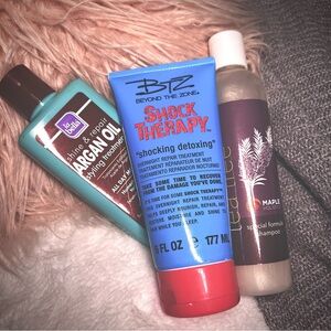 Extreme hair care bundle of repair formula argon oil and tea tree shampoo